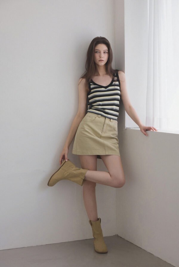 [TWEE] Meum Multi-Stripe Sleeveless Top - Image 5