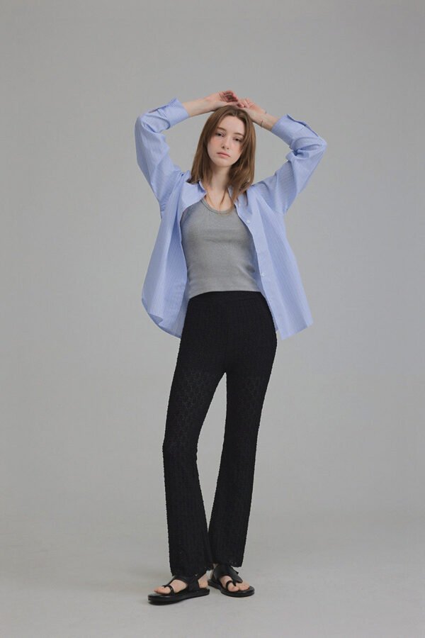[TWEE] Powen Stripe Overfit Shirt - Image 4