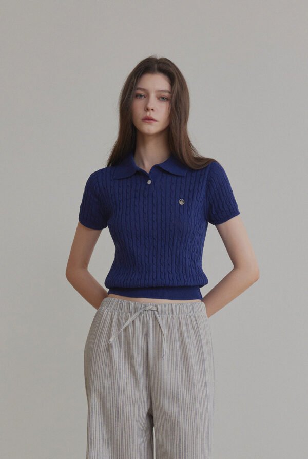 [TWEE] Blze Collared Short-Sleeve Knit - Image 6