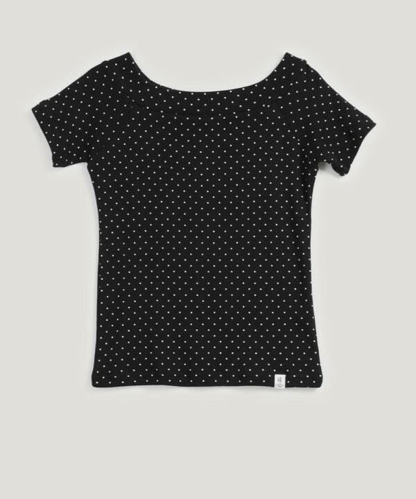 [TWEE] Beldin Dot Off-Shoulder T-Shirt - Image 7