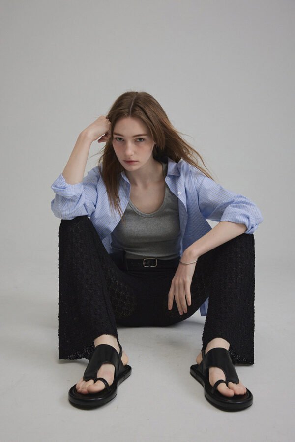 [TWEE] Powen Stripe Overfit Shirt