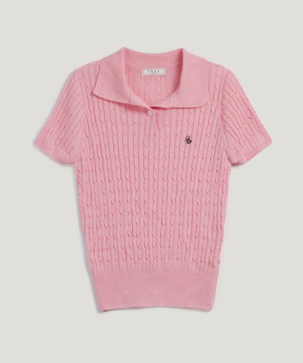 [TWEE] Blze Collared Short-Sleeve Knit - Image 8