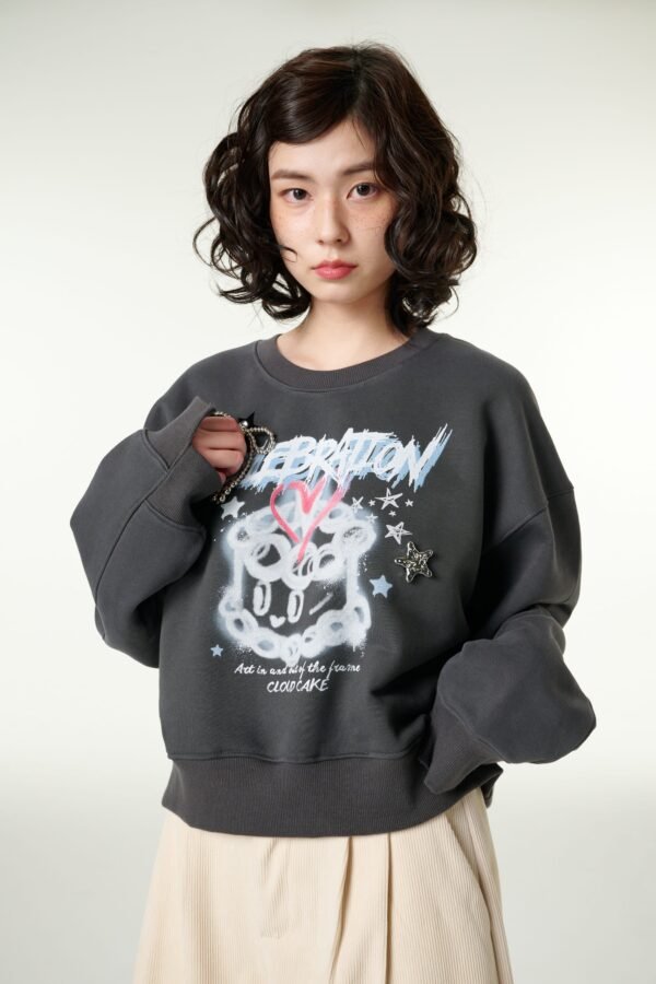 Cloud Cake Spray Artwork Sweatshirt - Image 6