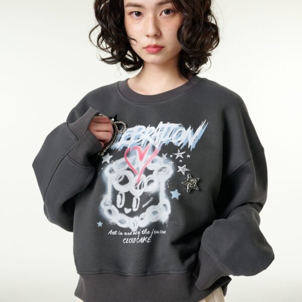 Cloud Cake Spray Artwork Sweatshirt