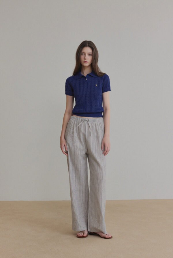 [TWEE] Blze Collared Short-Sleeve Knit - Image 3