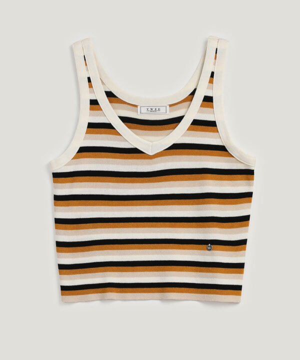[TWEE] Meum Multi-Stripe Sleeveless Top - Image 8