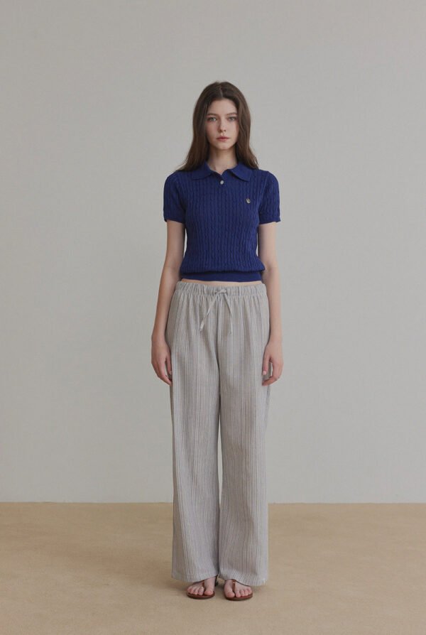 [TWEE] Blze Collared Short-Sleeve Knit - Image 5
