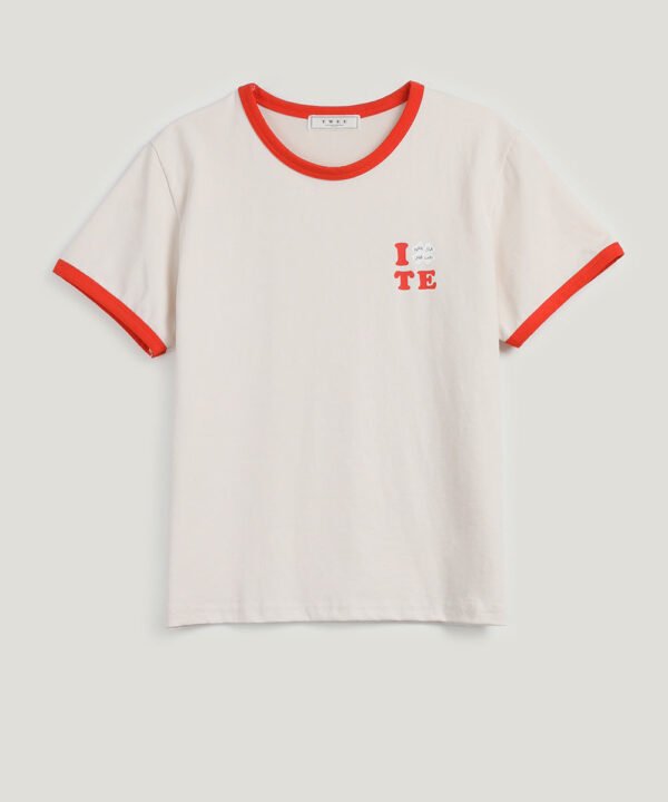 [TWEE] Clover Contrast Ringer T-Shirt - Image 8