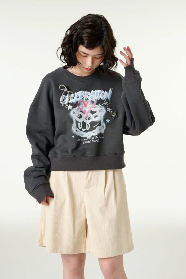 Cloud Cake Spray Artwork Sweatshirt - Image 2