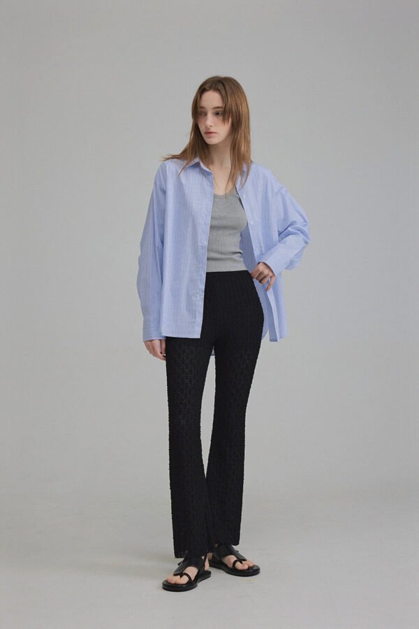 [TWEE] Powen Stripe Overfit Shirt - Image 2