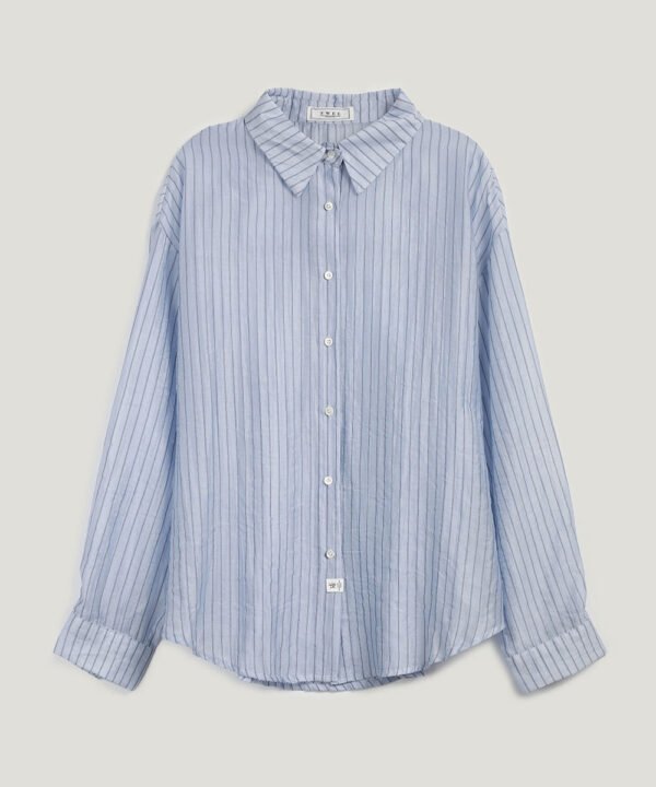 [TWEE] Benrit Oversized Stripe Shirt (with Scrunchie Set) - Image 7